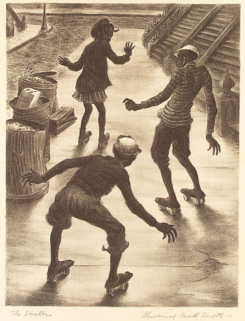 "The Skaters" by Lawrence Beall Smith. 1939.