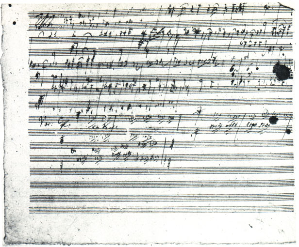 Beethoven's handwriting.